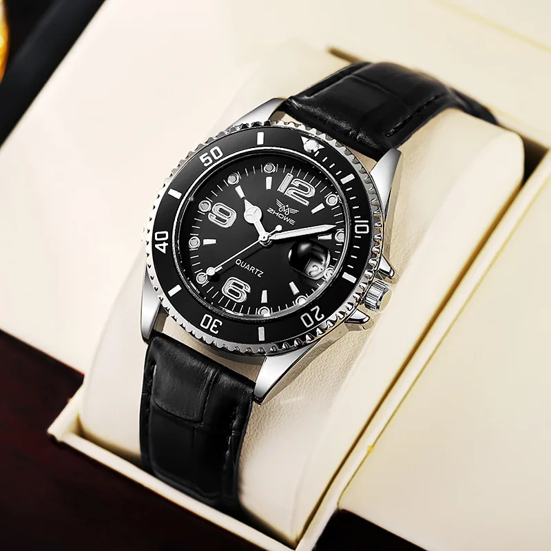 Omega Watch Constellation - Moda Deri Kayış Erkekler İş Saatleri