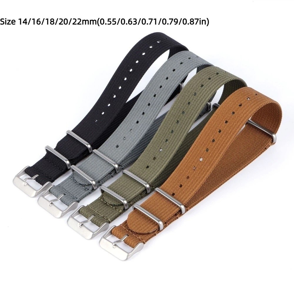 14/16/18/20/22 mm NATO Saat Ka - Nato Strap Nylon incelemesi ve fiyatı
