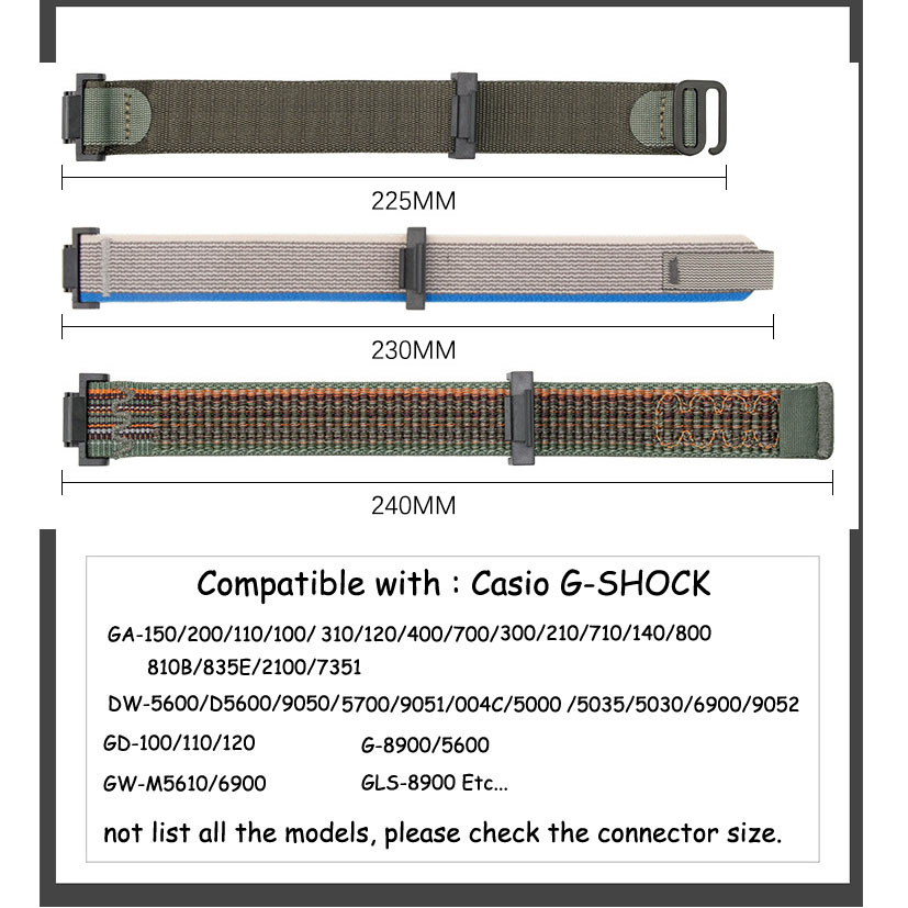 16mm Kordonlu Saat Casio G-SHO - Nato Strap Nylon incelemesi ve fiyatı